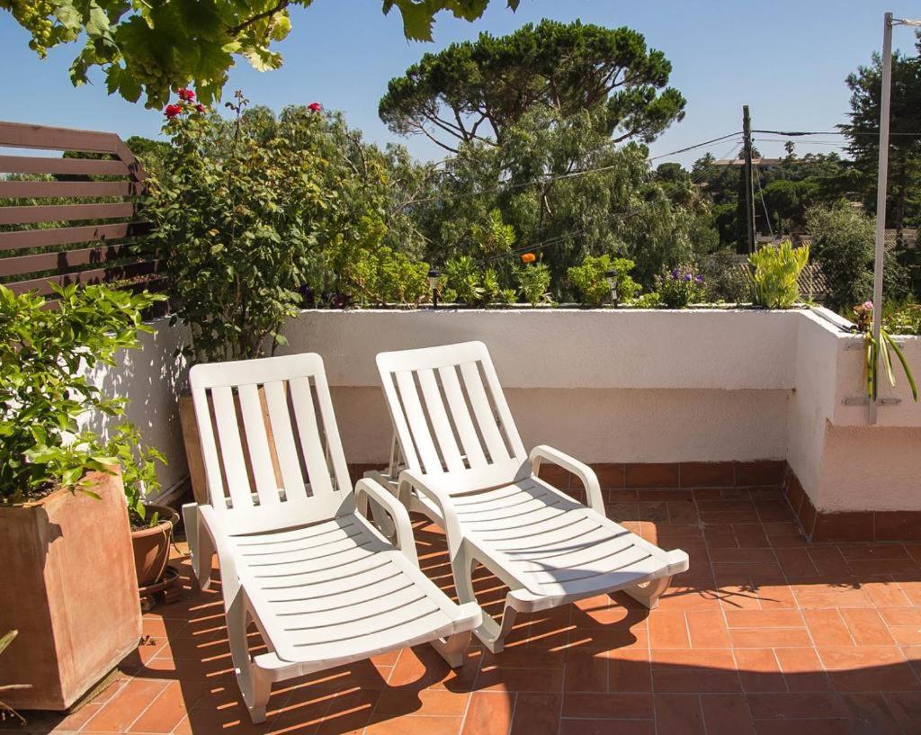 Casita Blanca Con Fibra Optica Y Piscina Cominutaria Villa Tossa de Mar Exteriör bild