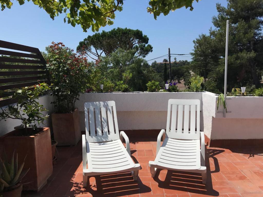 Casita Blanca Con Fibra Optica Y Piscina Cominutaria Villa Tossa de Mar Exteriör bild
